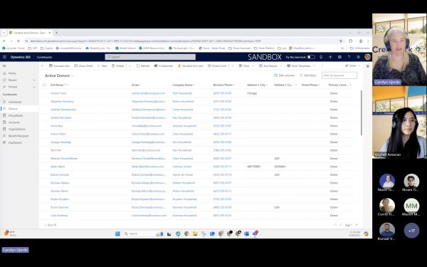 Live Demo Screenshot Screenshot of live demo during webinar